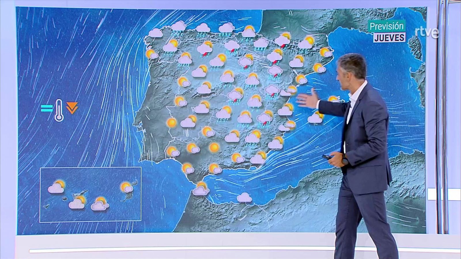 Probables chubascos y tormentas localmente fuertes y acompañados de granizo en Andalucía occidental - ver ahora