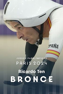 Ciclismo en pista Paralímpicos Paris 2024 - Ricardo Ten logra la primera medalla de España con un bronce en persecución de ciclismo en pista C1