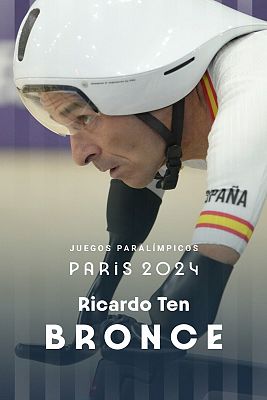 Ricardo Ten logra la primera medalla de España con un bronce en persecución de ciclismo en pista C1