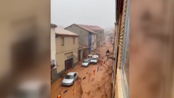 La DANA deja fuertes trombas de agua en Zaragoza y Teruel