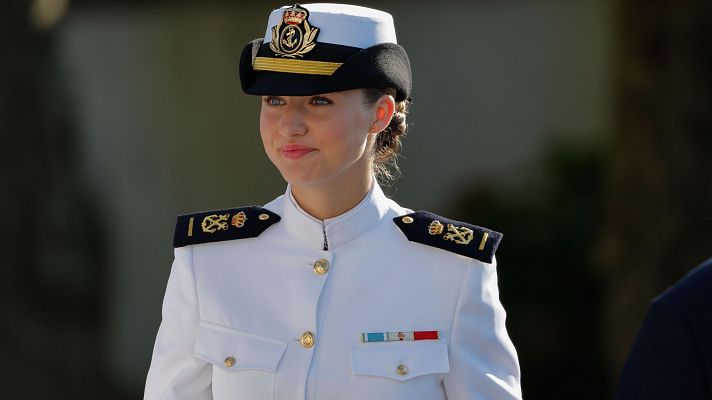 La princesa Leonor ingresa en la Escuela Naval Militar de Marín, en Pontevedra