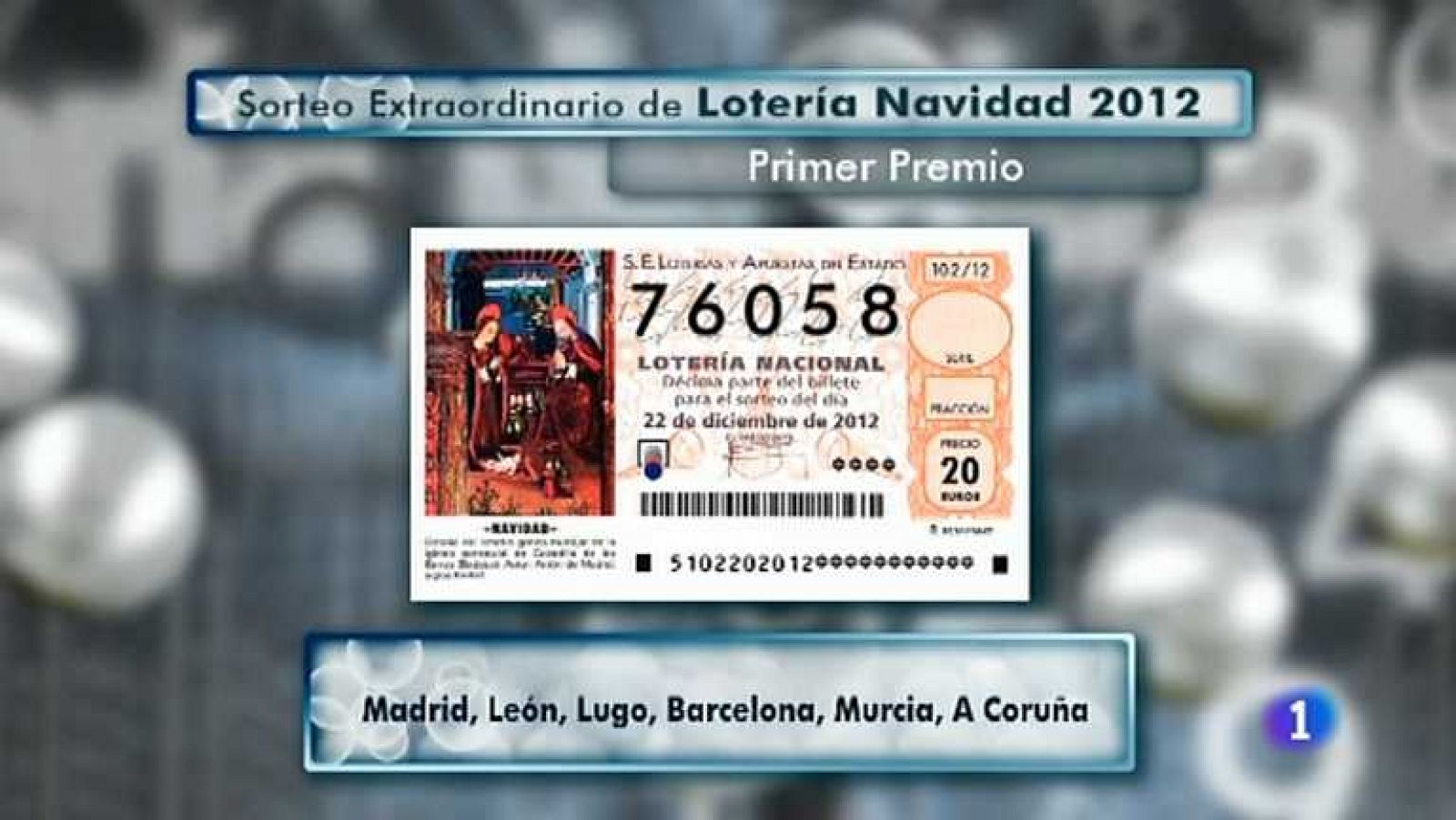 Sorteo de la Lotería de Navidad 2012 - Tercera hora | RTVE.es