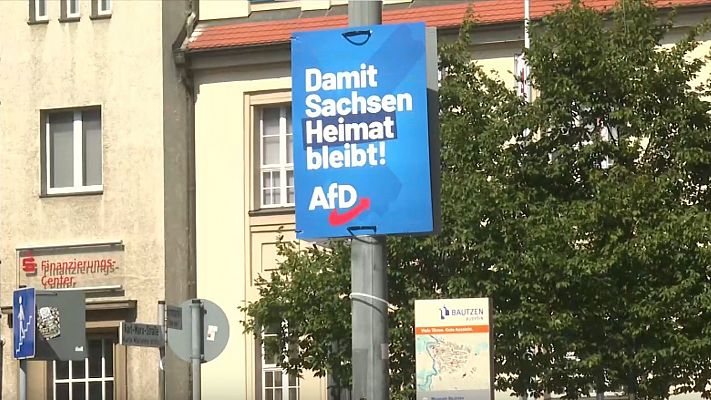 Telediario 1 - La ultraderecha alemana aspira a ganar las elecciones regionales en Sajonia y Turingia