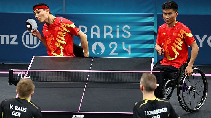 Tenis de mesa Paralímpicos Paris 2024 - Mesa 2. Semifinal, final y entrega de medallas. Semifinal y final dobles (M)