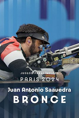 Juan Antonio Saavedra, medalla de bronce en tiro 10 metros