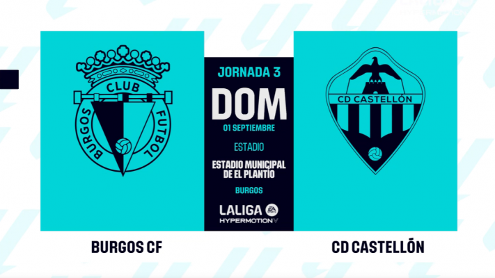 Burgos - Castellón: resumen del partido de la 3ª jornada de Segunda