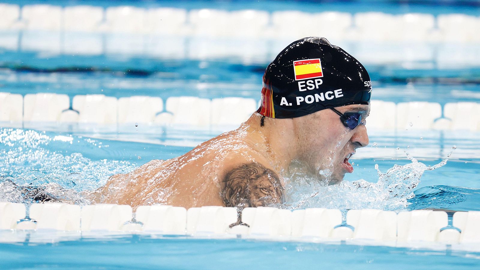 Toni Ponce se cuelga la plata en la final de 100m pecho SB5 (M)