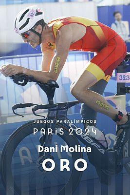 Dani Molina, campeón paralímpico de triatlón PTS3 en París 2024