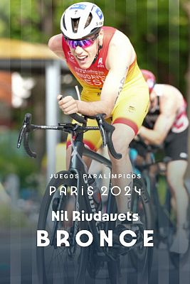 Triatlón Paralímpicos Paris 2024 - Nil Riudavets, bronce en triatlón en París 2024