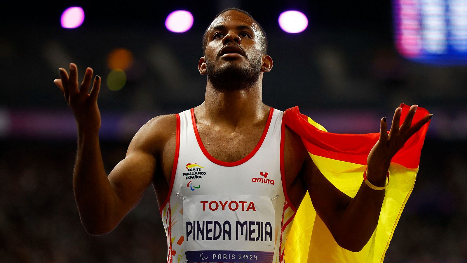 David José Pineda, plata en 400 m T20 en los Paralímpicos de París