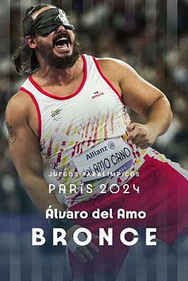 Atletismo Paralímpicos París 2024 - Bronce al límite de Álvaro del Amo en disco