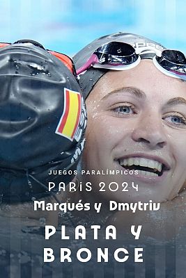 Doblete en 200m estilos femenino SM9 con plata de Nuria Marqués y bronce de Tasy Dmytriv