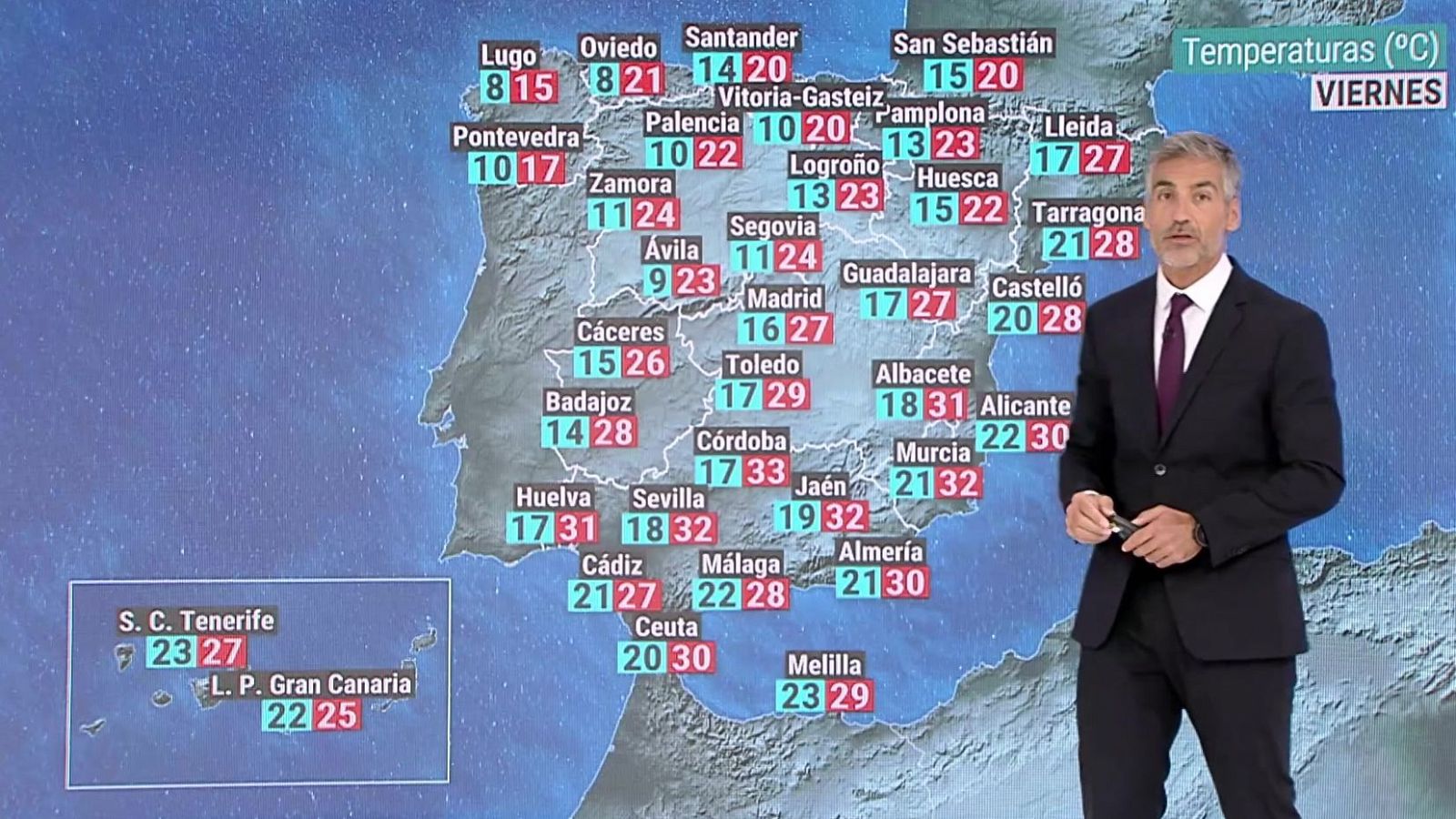 Las  máximas aumentarán en el centro este y oeste de Cataluña, descendiendo en el tercio noroeste, sudeste y Ampurdán - ver ahora