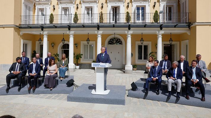 Feijóo asegura que los presidentes del PP "no negociarán" de manera bilateral la financiación con Sánchez