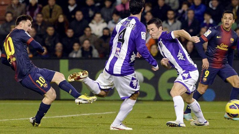 El Barça gana en Valladolid con la cabeza puesta en Tito  