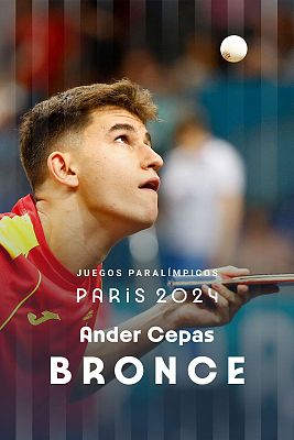 Tenis de mesa Paralímpicos Paris 2024 - Juegos Paralímpicos | Ander Cepas, bronce en tenis de mesa