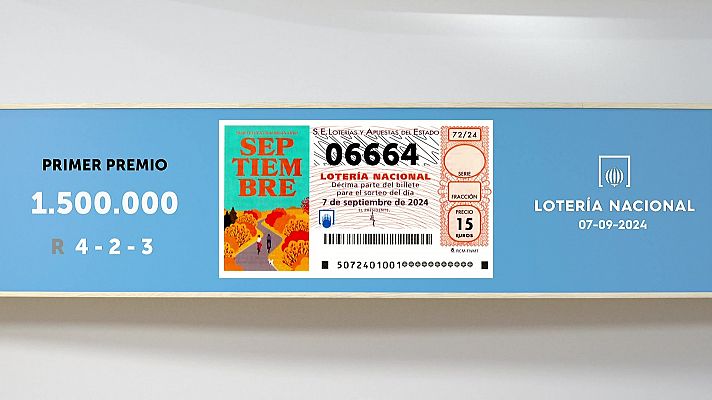 SELAE - Sorteo de la Lotería Nacional del 07/09/2024