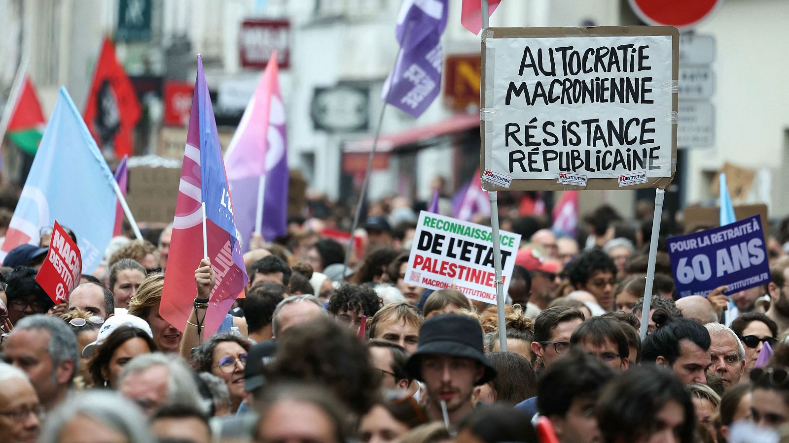 Protestas en Francia contra el primer ministro conservador