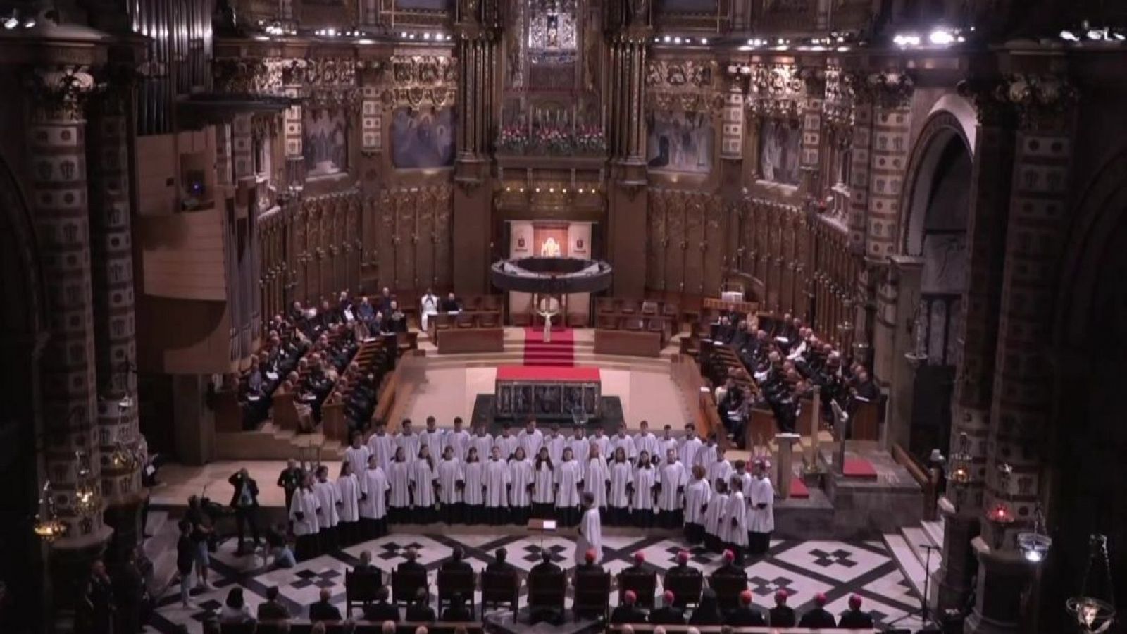 Cerimònia d'inauguració del Mil·lenari de l'Abadia de Montserrat