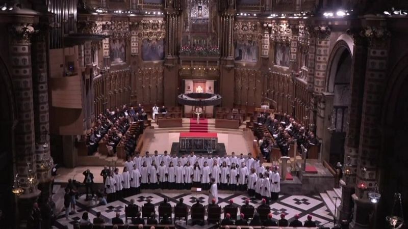 Acte inauguraci Millenari de l'Abadia de Montserrat