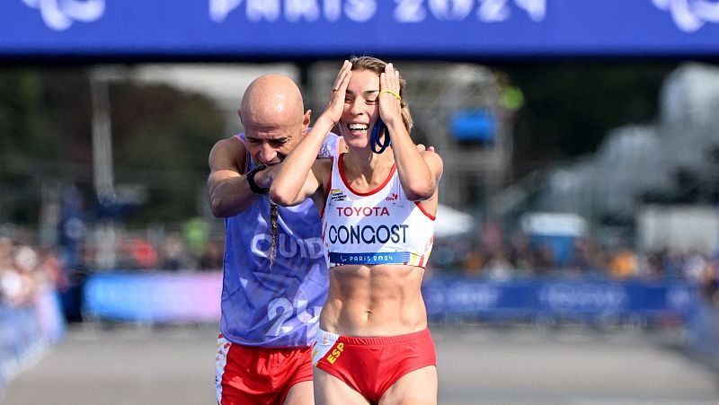 Elena Congost, descalificada tras quedar tercera en la maratón T12 de los Juegos Paralímpicos de París 2024