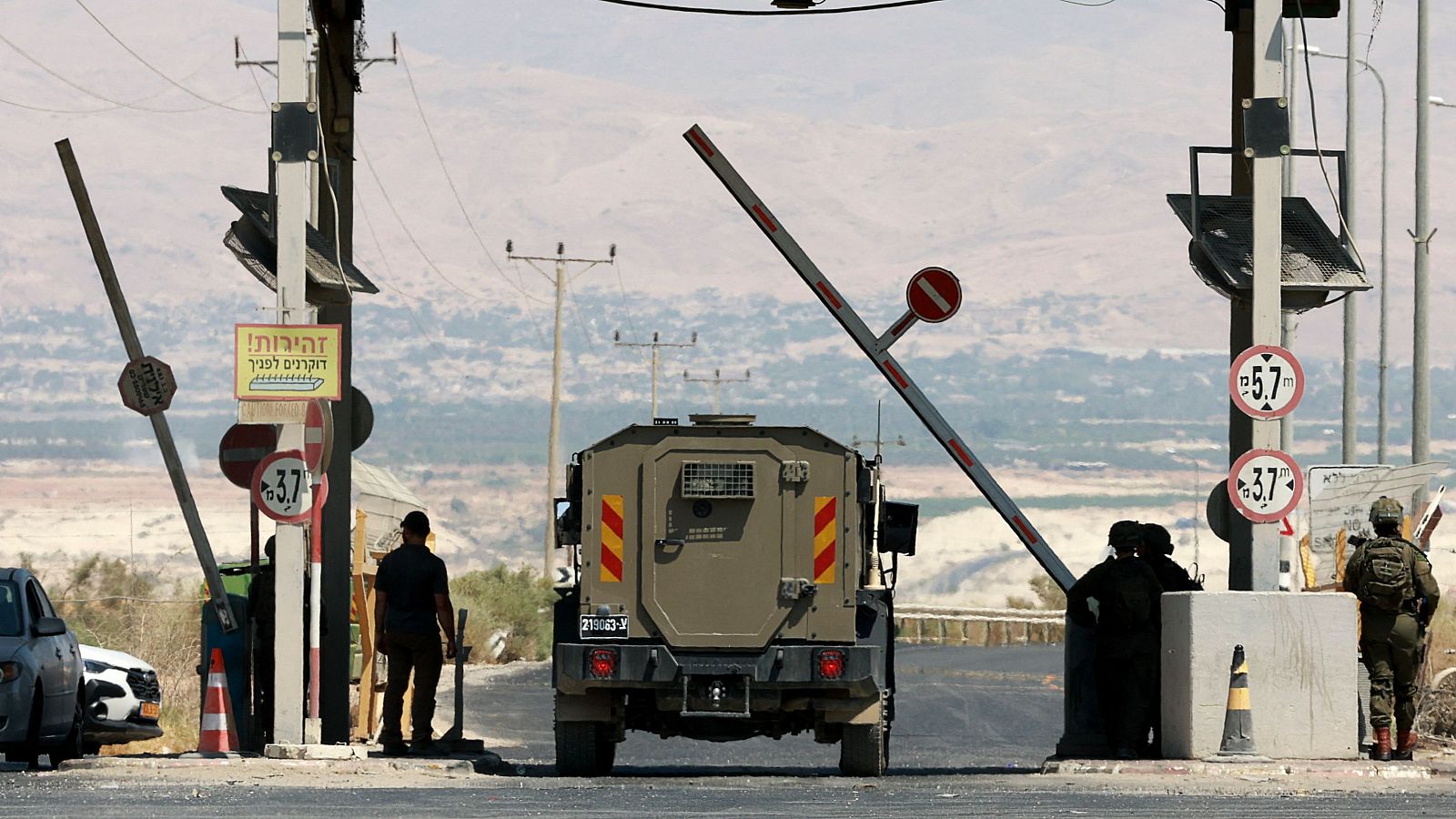 Tres israelíes muertos en un tiroteo en la frontera entre Cisjordania y Jordania