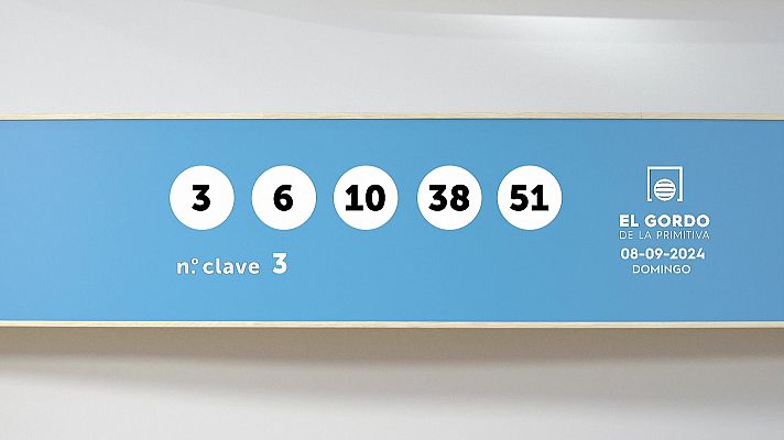 SELAE - Sorteo de la Lotería Gordo de la Primitiva del 08/09/2024