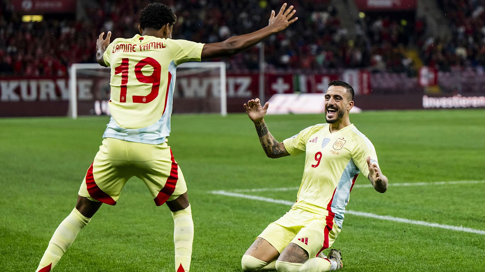 Lamine Yamal maravilla y Joselu remata (0-1) - UEFA Nations League | Ver