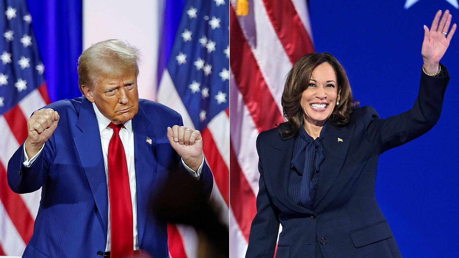 Kamala Harris y Trump, por primera vez cara a cara en televisión