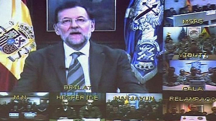 Informativo 24h - Felicitación de Rajoy a las tropas