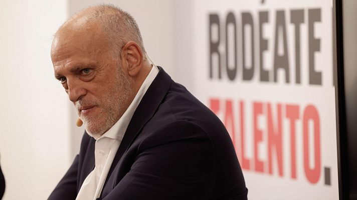 Telediario 1 - Javier Tebas: "Me alegro de que Nico Williams siga en el Athletic"