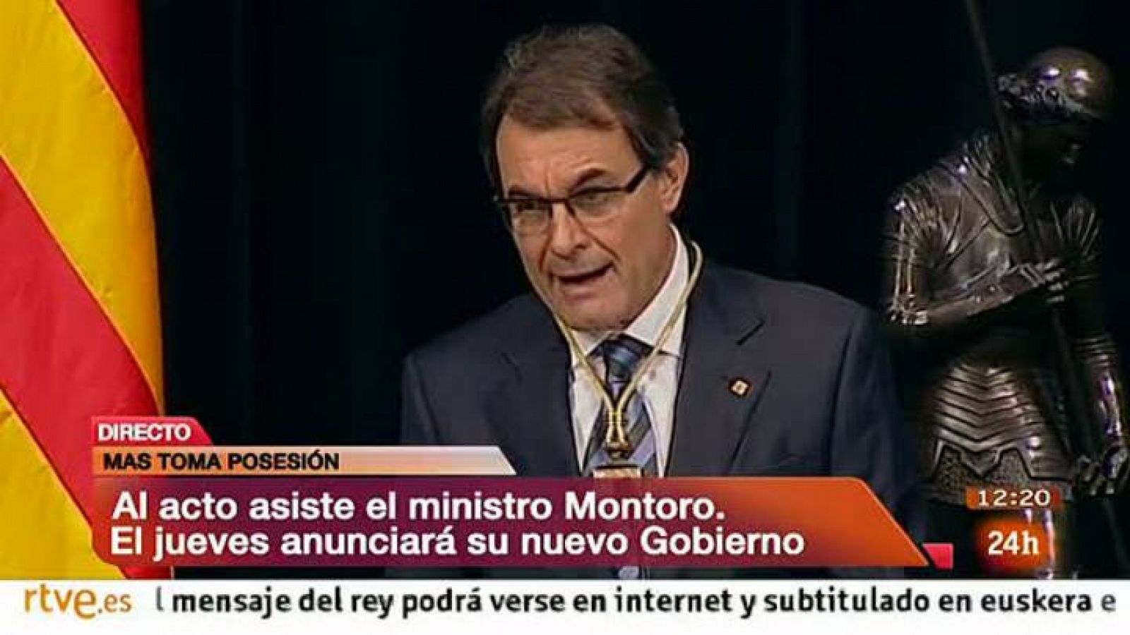 Informativo 24h: Juramento de Artur Mas  | RTVE Play