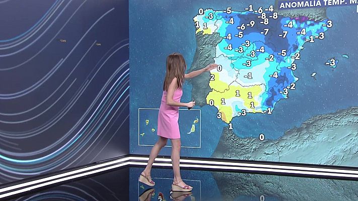 El tiempo - Intervalos de viento fuerte con rachas muy fuertes en Canarias, bajo Ebro, Ampurdán y Cantábrico