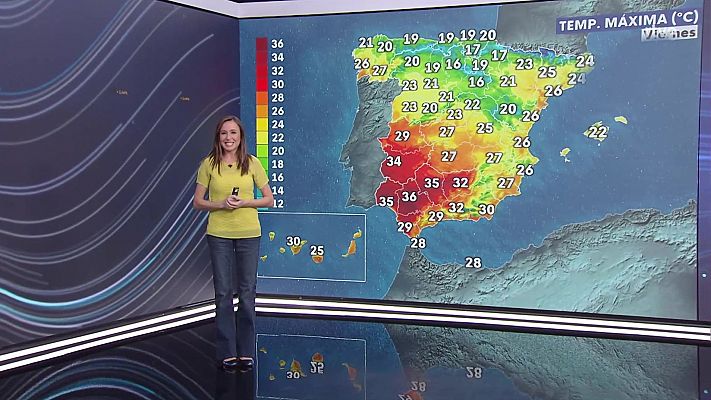 El tiempo - No se descarta algún chubasco localmente fuerte de madrugada en litorales del sudeste