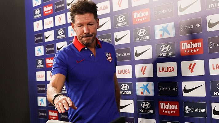 Simeone esquiva la polémica por el horario del derbi madrileño