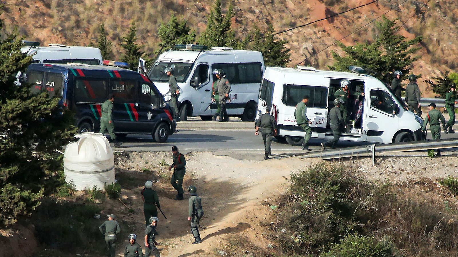 Calma tensa en la frontera de Ceuta tras varios intentos de entrada masiva