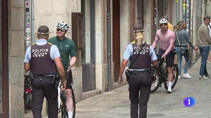 L'Informatiu - Girona comença a multar les infraccions dels ciclistes que circulin pel Barri Vell