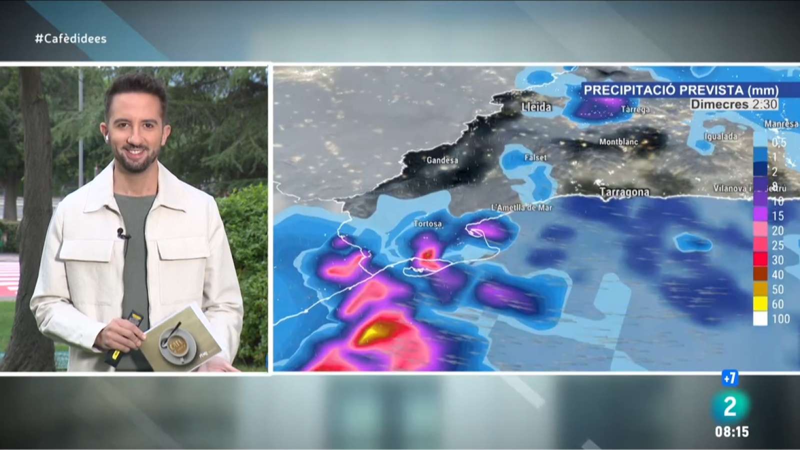 El Temps - Menys calor, nous ruixats i possibles aiguats al sud de Catalunya | Veure