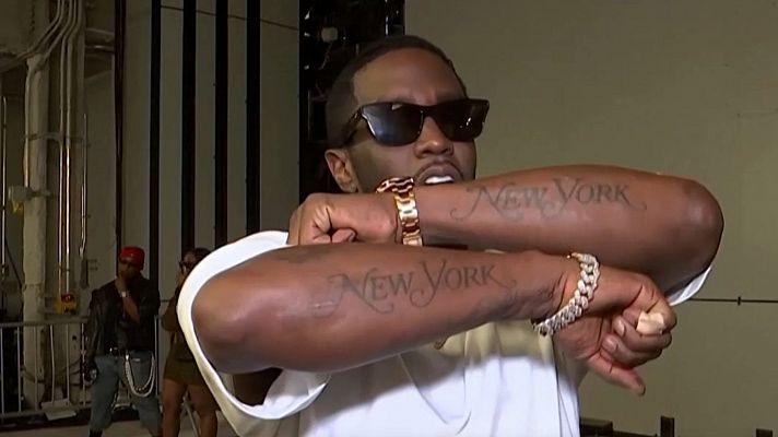 Telediario 1 - Detenido el rapero Puff Daddy tras 10 demandas por delitos sexuales