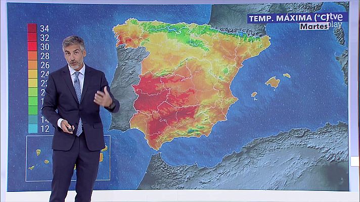 Intervalos de viento fuerte, de tramontana en Ampurdán y Menorca, del nordeste en litoral de Galicia