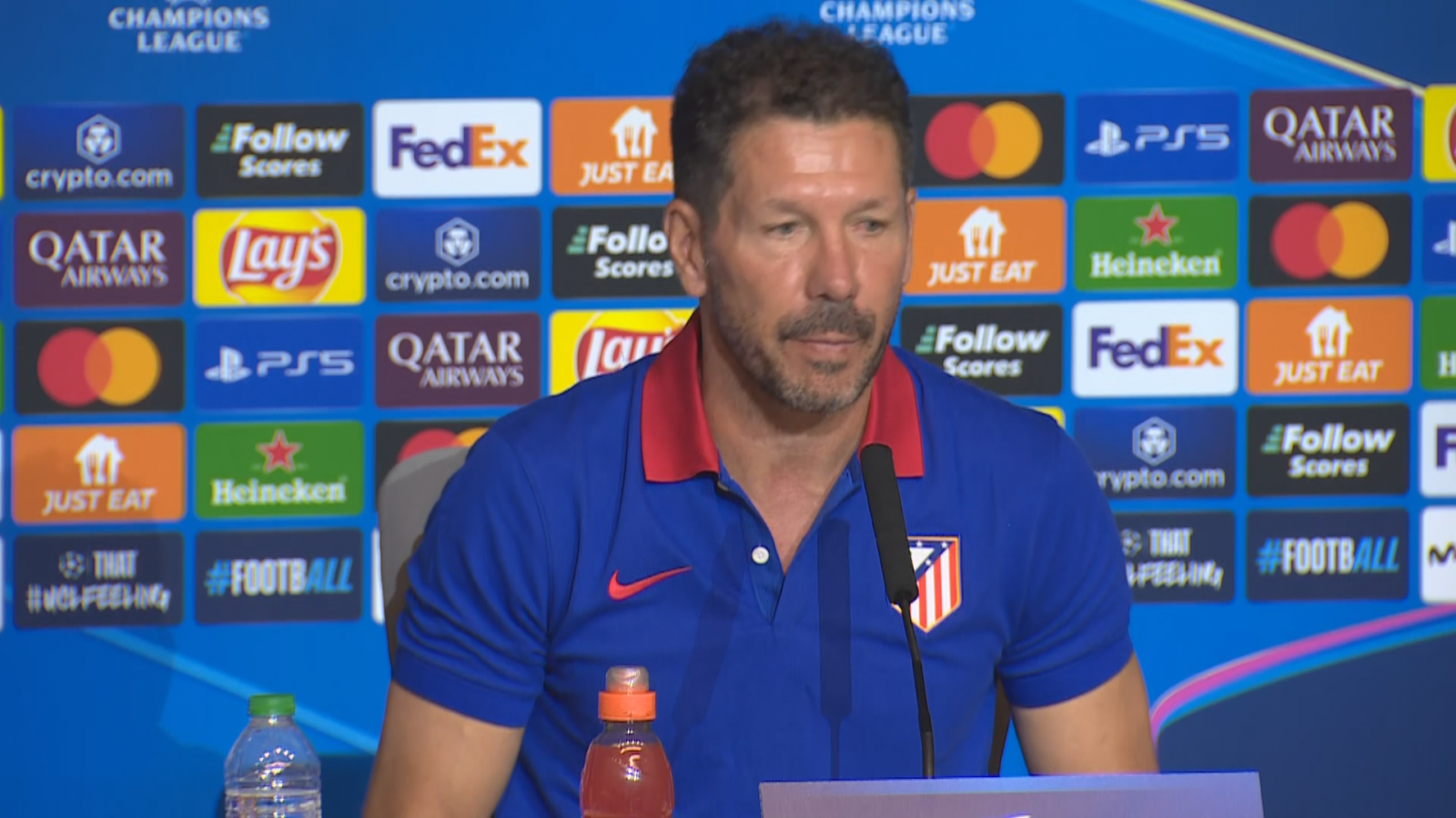 Diego Simeone, sobre la nueva Champions: "Hay que ganar, el empate te sirve hasta cierto punto"