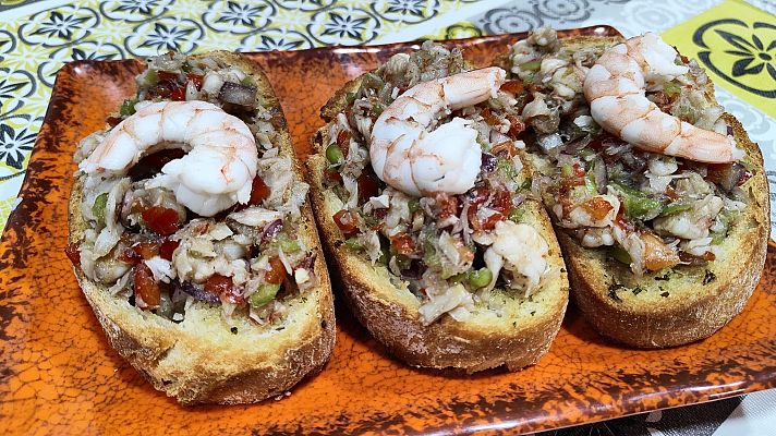 Receta de salpicón de bacalao