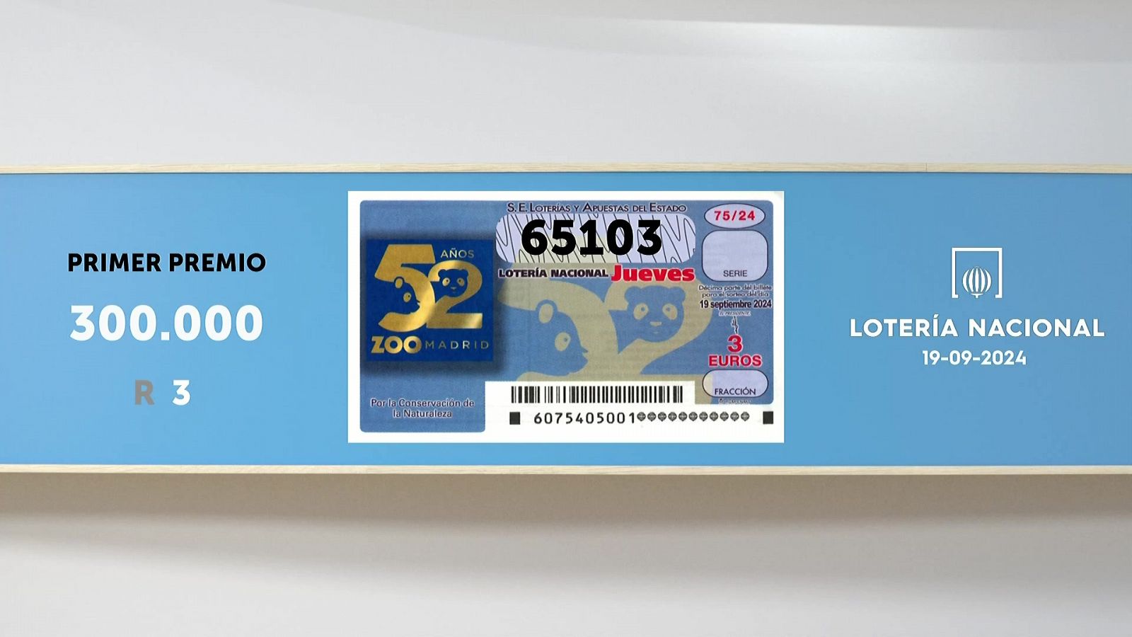 Sorteo de la Lotería Nacional del 19/09/2024 - Ver ahora