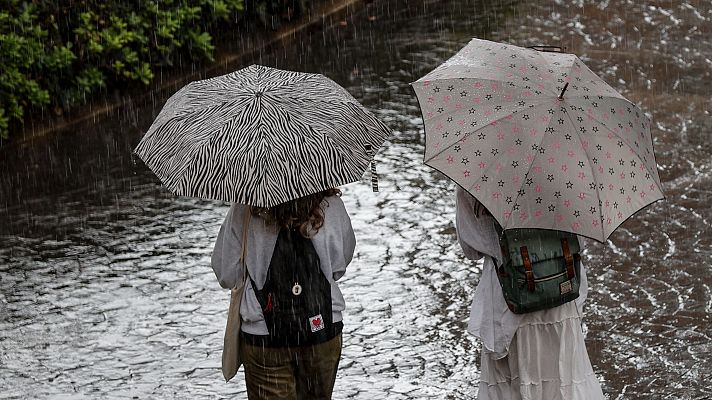 El tiempo - Jornada de lluvias y tormentas localmente fuertes, principalmente, en el este peninsular