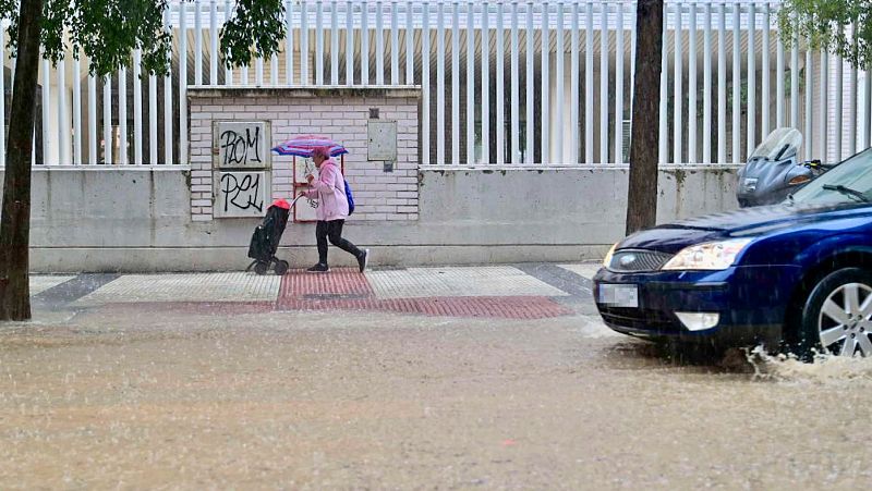 Media España con tormentas