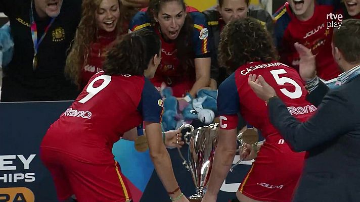 Hockey patines: España, campeona mundial al ganar a Portugal