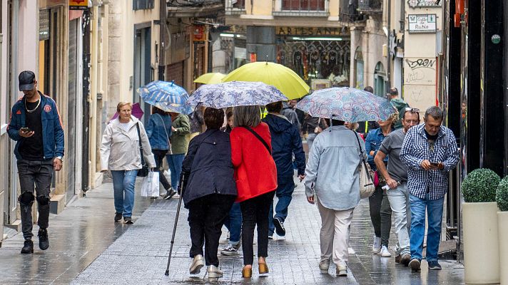 El tiempo - Persisten las lluvias en la Península y Baleares, pero con menor intensidad