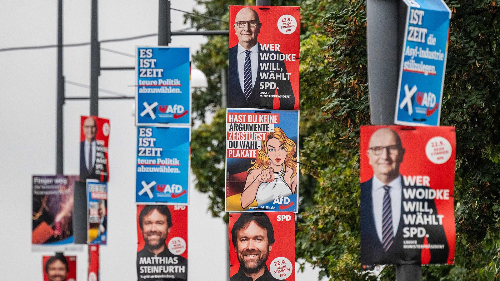 La extrema derecha y los socialistas echan un pulso electoral en Brandeburgo