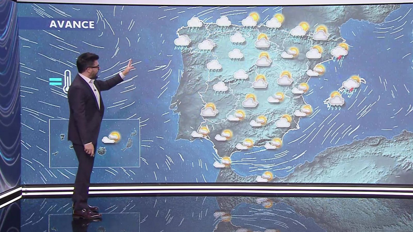 Máximas descienden en el cantábrico oriental y norte de Baleares, con aumentos en el este peninsular - ver ahora