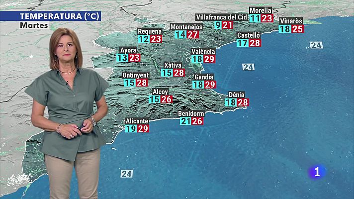 L'informatiu - Comunitat Valenciana - El tiempo en la Comunitat Valenciana - 23/09/2024